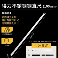 得力-DL8100钢板尺