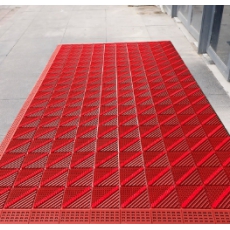 三合一地垫 单刷 全红 15*15cm